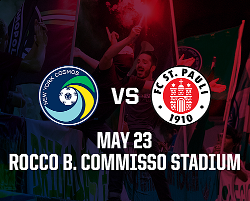 INTERNATIONAL FRIENDLY — NY Cosmos vs FC St. Pauli poster