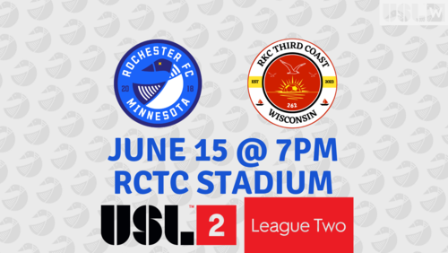 USL 2 Men's League: Rochester FC vs RKC Soccer Club poster