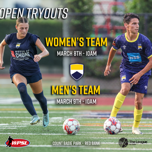 FC Monmouth Men's Team Open Tryouts 2025 poster