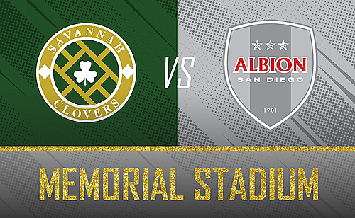 SAVANNAH CLOVERS vs. ALBION SAN DIEGO 5.27.23 poster