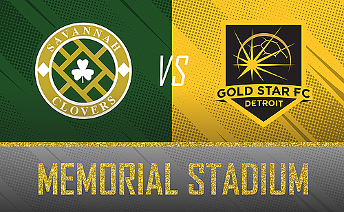 SAVANNAH CLOVERS vs. GOLD STAR DETROIT 4.8.23 poster
