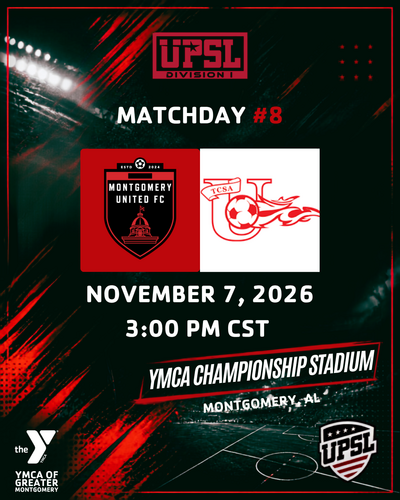 Montgomery United FC Home Match #8 TCSA-Toombs County poster