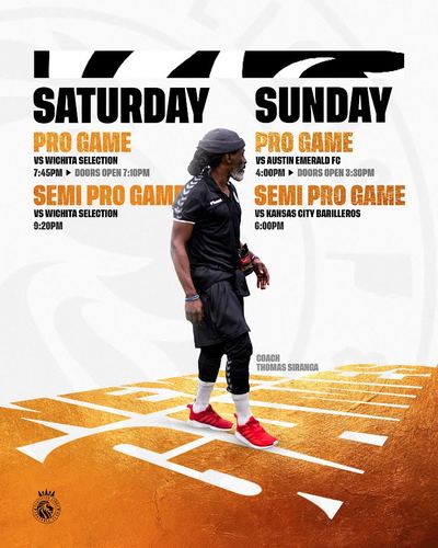 Certified Lions FC | Pro vs. Austin Emerald FC | Semi-Pro vs. Kansas City Barilleros poster
