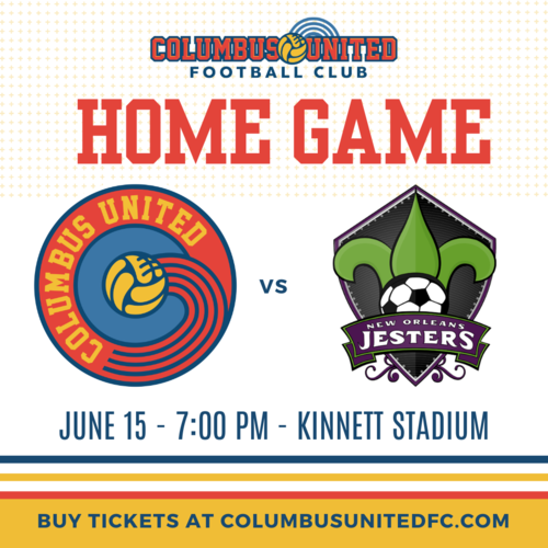 Columbus United vs. New Orleans Jesters poster