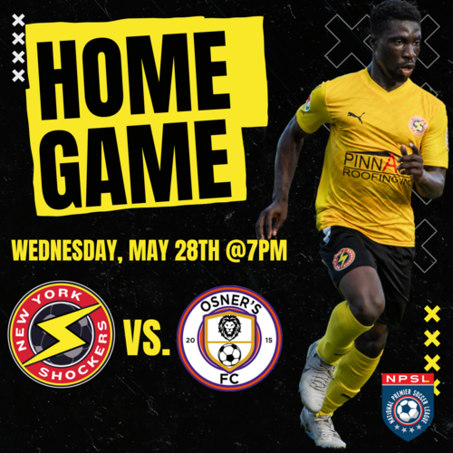 Shockers Men's Home Game VS. Osner's FC May 28th