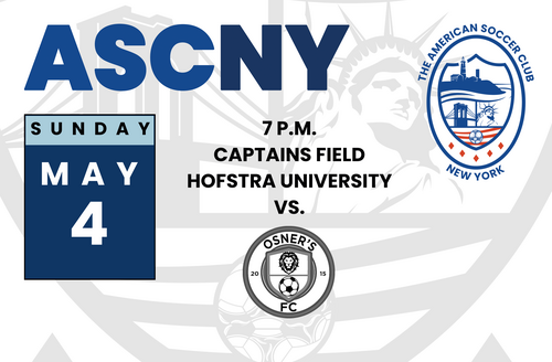 ASCNY takes on OSNER'S FC in NPSL Home Opener - LIJSL Night poster