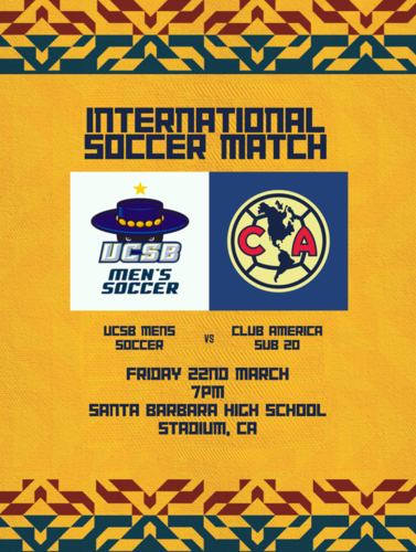 UCSB vs Club America U20s (Friendly) poster