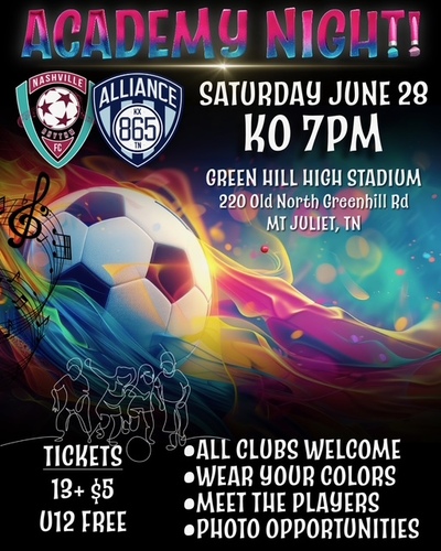 Nashville Rhythm FC vs 865 Alliance poster