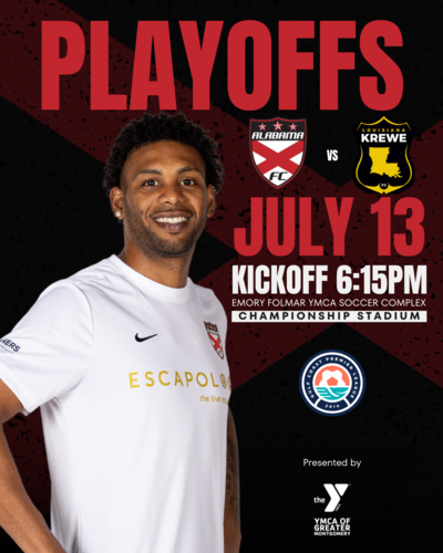 Home GCPL Playoffs  Alabama FC South Storm  VS LA Krewe poster