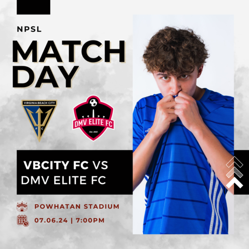 Virginia Beach City FC vs DMV Elite FC poster