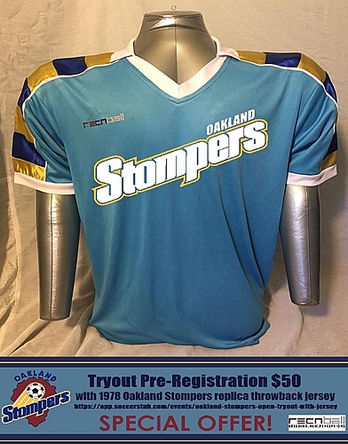Oakland Stompers Open Tryout (Jersey) image