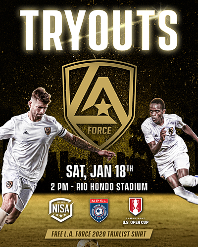 LA Force - Tryouts poster