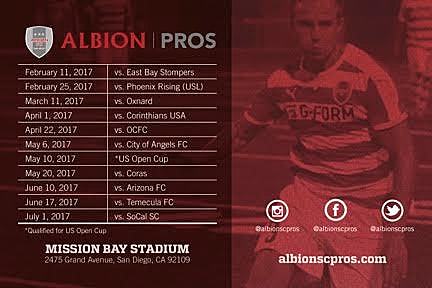 Albion PROS Vs. SoCal FC poster
