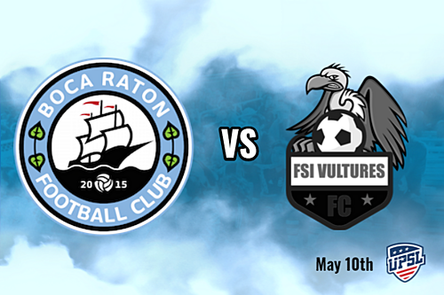 Boca Raton FC vs Vultures Black poster