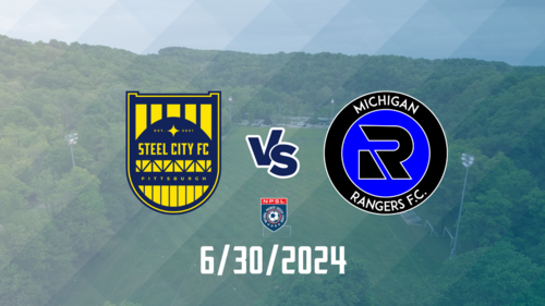 Steel City vs Michigan Rangers NPSL  poster