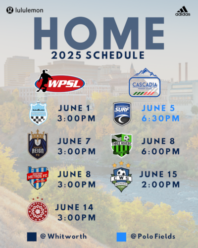 Spokane SC Shadow vs Vancouver Victory (WPSL)