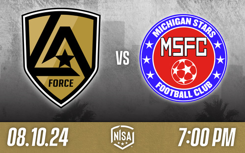 LA Force vs Michigan Stars FC (8/10) poster