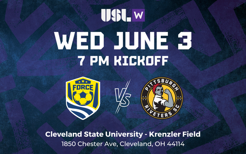 USL W: Cleveland Force SC vs Pittsburgh Riveters SC (6/3/26) poster