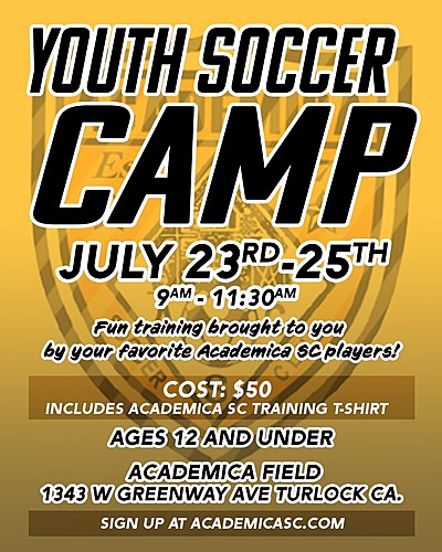 Academica SC Youth Soccer Camp poster